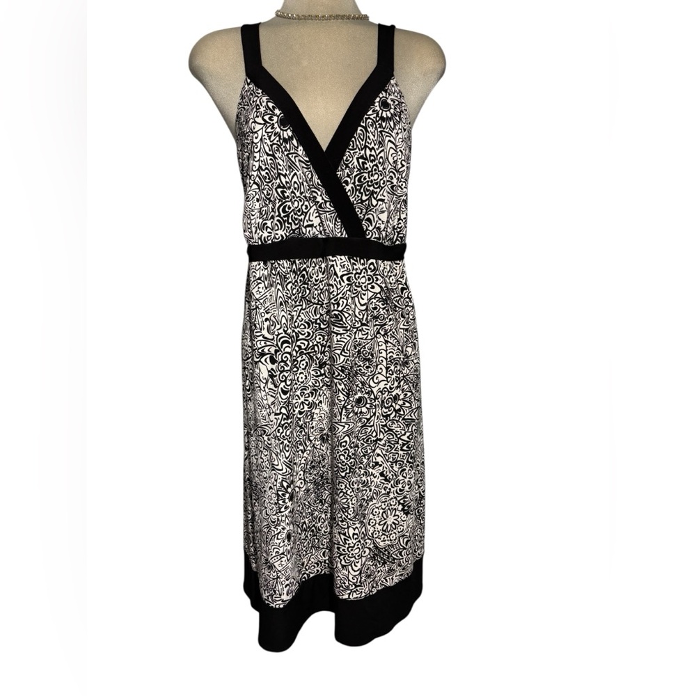 Penningtons Black and White Dress Size 3 X